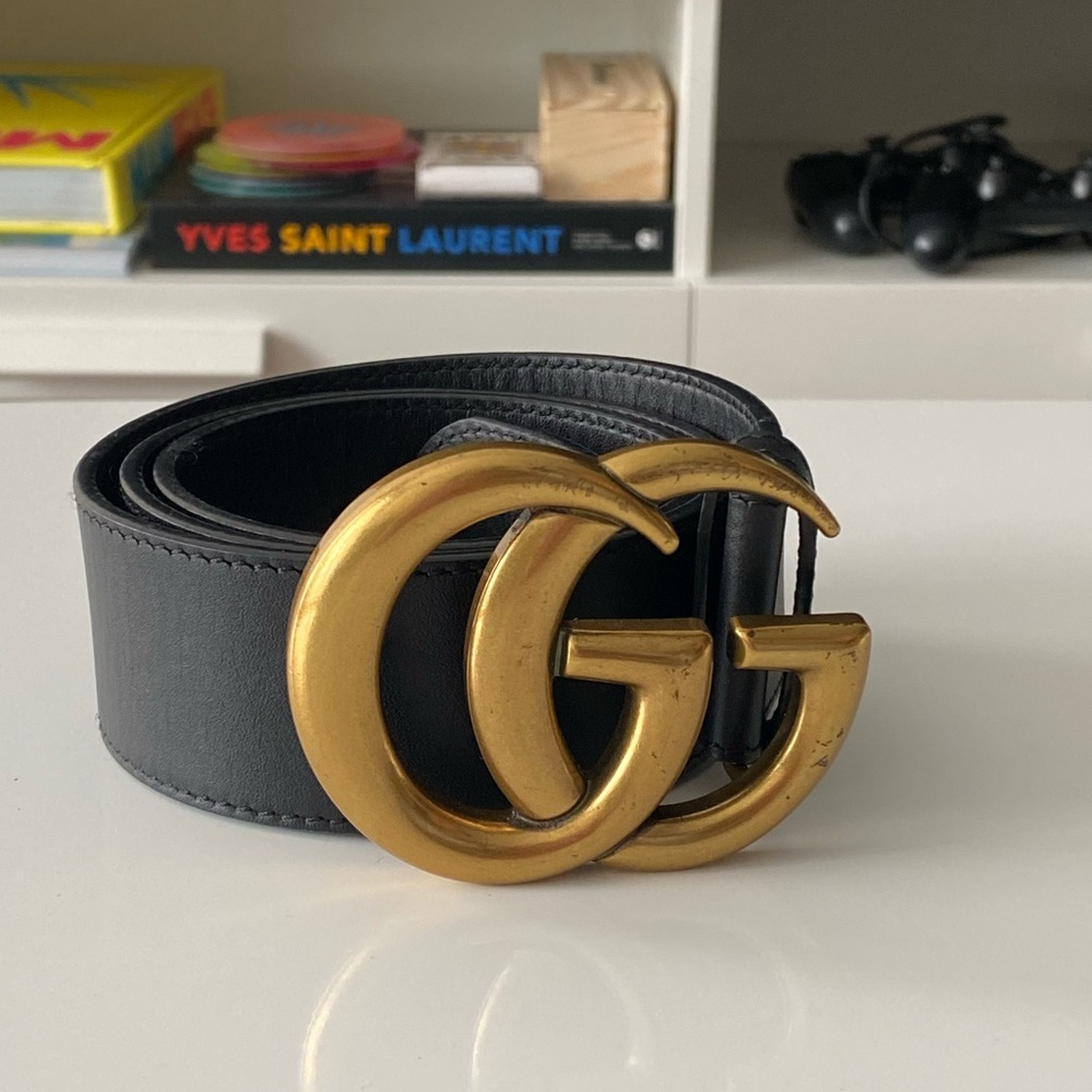 Gucci belt black/gold